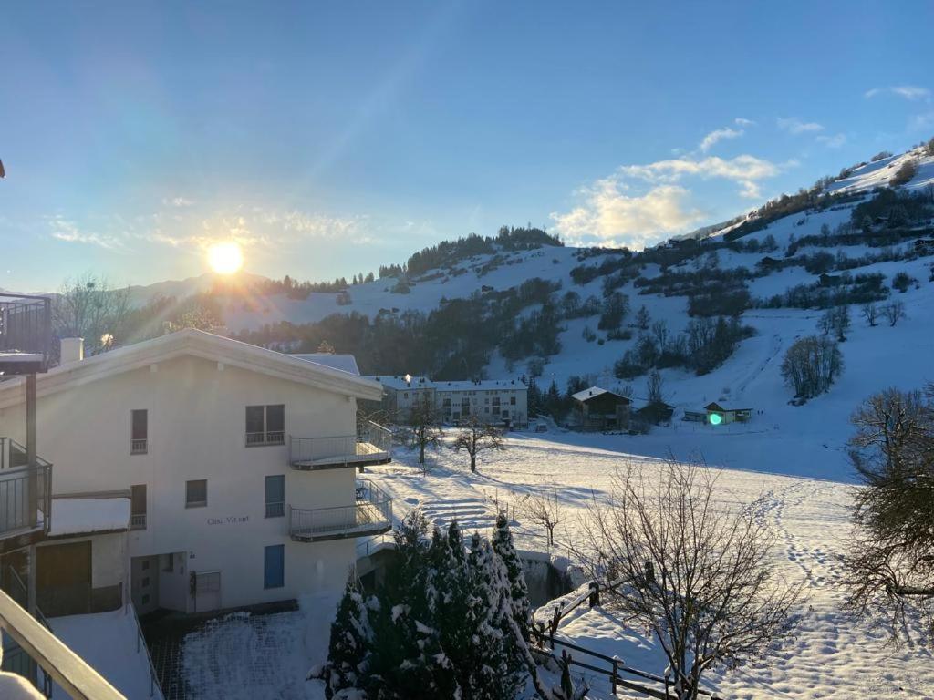 Dachwohnung In Der Mitte Von Laax-Dorf Dış mekan fotoğraf